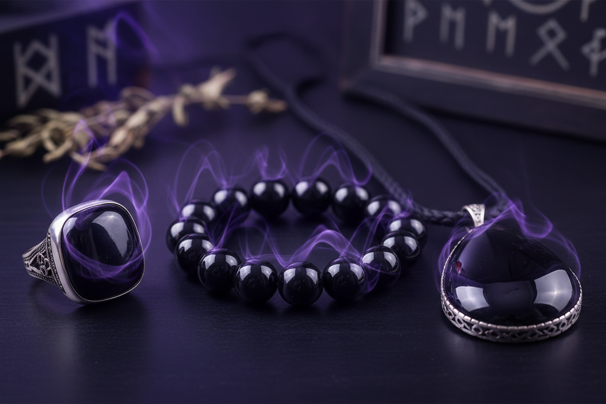 Black Obsidian (黑曜石)饰品效果