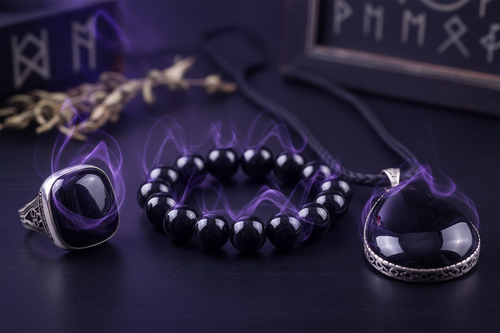 Black Obsidian (黑曜石)饰品效果